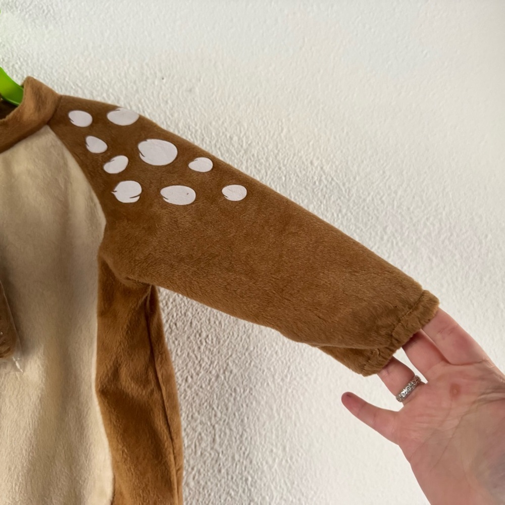 Deer Fawn Costume Woodland Forest Halloween Infant Toddler Baby Girl 12-18mth - Picture 8 of 16